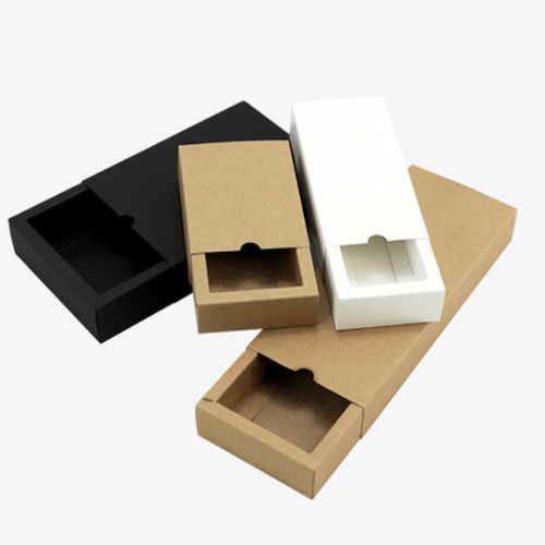 Corrugated paper drawer box
